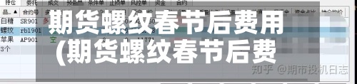 期货螺纹春节后费用(期货螺纹春节后费用会涨吗)