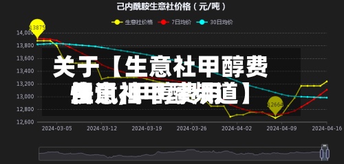 关于【生意社甲醇费用快讯,甲醇费用生意社甲醇频道】