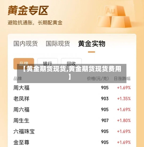 【黄金期货现货,黄金期货现货费用】