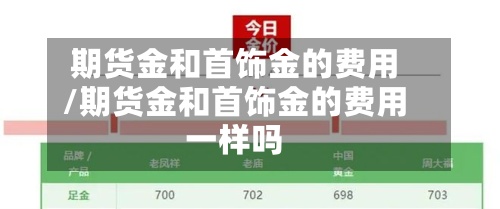 期货金和首饰金的费用/期货金和首饰金的费用一样吗