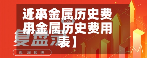 近来【小金属历史费用小金属历史费用表】-第2张图片