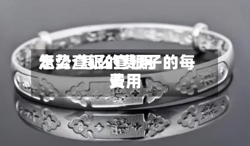 怎么查银的费用走势/怎么查银子的每天费用-第3张图片