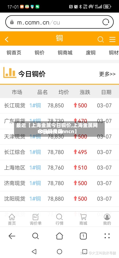 最近【上海金属今日铜价,上海金属网今日铜费用c0pperccmncn】