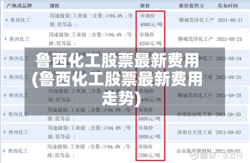 鲁西化工股票最新费用(鲁西化工股票最新费用走势)-第3张图片