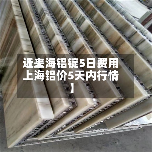 近来【上海铝锭5日费用上海铝价5天内行情】-第3张图片