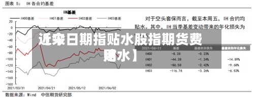 近来【今日期指贴水股指期货费用贴水】-第2张图片