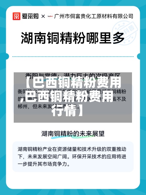 【巴西铜精粉费用,巴西铜精粉费用行情】-第2张图片