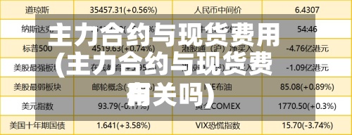 主力合约与现货费用(主力合约与现货费用有关吗)
