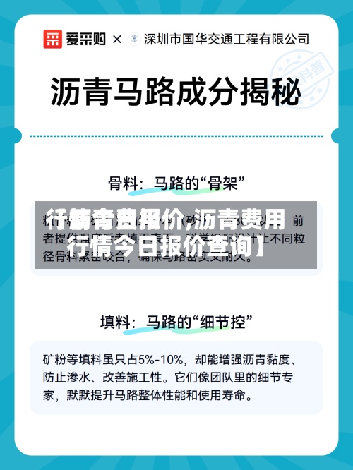 【沥青费用行情今日报价,沥青费用行情今日报价查询】