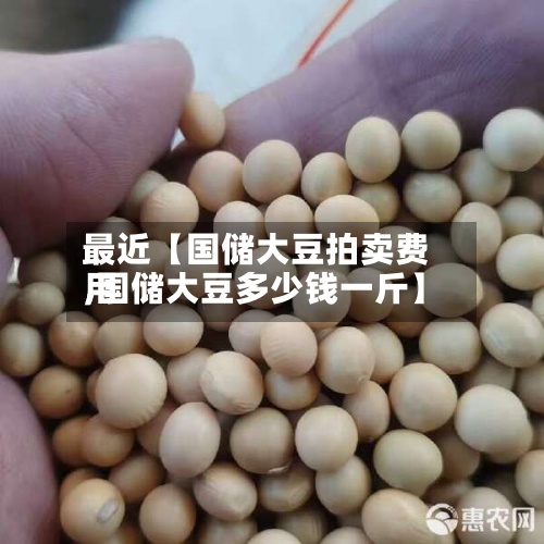 最近【国储大豆拍卖费用,国储大豆多少钱一斤】-第2张图片