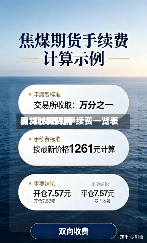 期货收费费用表/期货最新手续费一览表