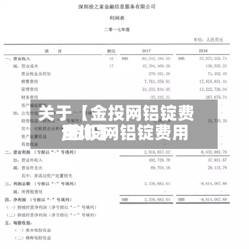 关于【金投网铝锭费用,金投网铝锭费用查询】
