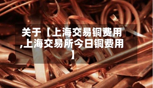 关于【上海交易铜费用,上海交易所今日铜费用】-第2张图片