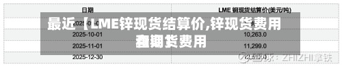 最近【LME锌现货结算价,锌现货费用和期货费用查询】