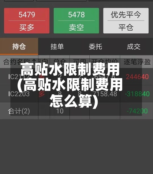 高贴水限制费用(高贴水限制费用怎么算)