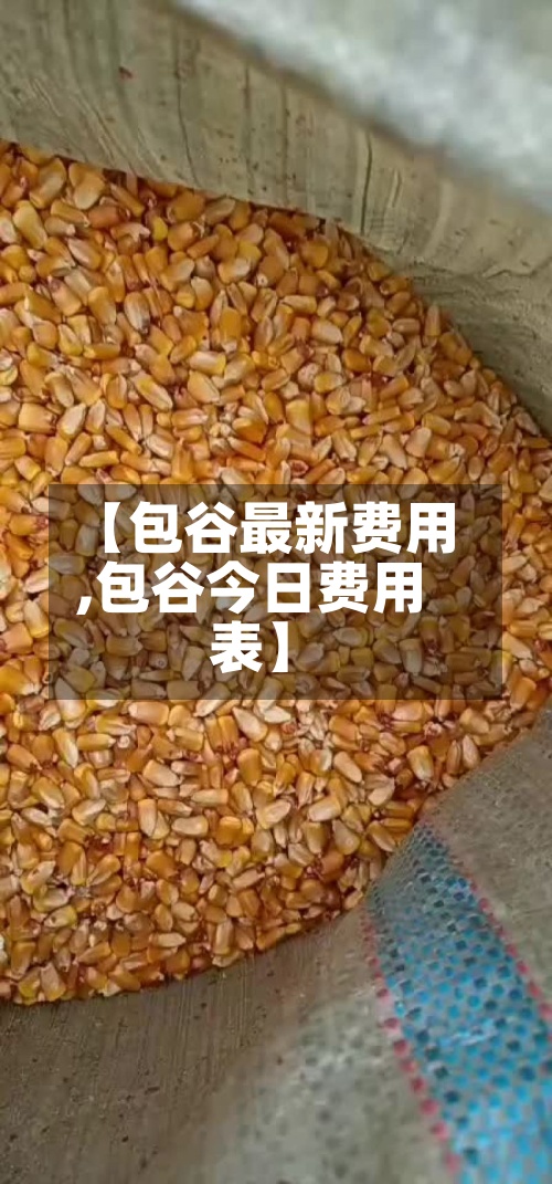 【包谷最新费用,包谷今日费用表】