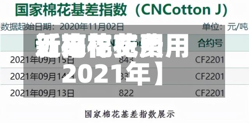 近来【棉花费用新高棉花费用2021年】-第3张图片