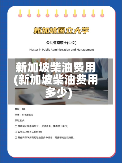 新加坡柴油费用(新加坡柴油费用多少)-第2张图片