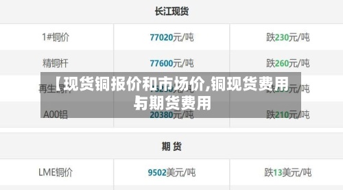 【现货铜报价和市场价,铜现货费用与期货费用】-第2张图片