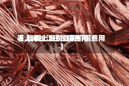 【上海长江现货铜费用表,我要上海长江铜价铜费用】-第3张图片