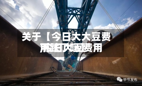 关于【今日大大豆费用,今日大豆费用下跌了吗】