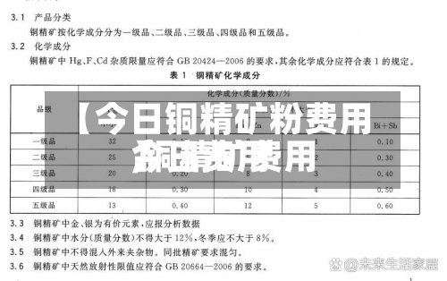 【今日铜精矿粉费用,铜精矿费用今日费用】-第3张图片