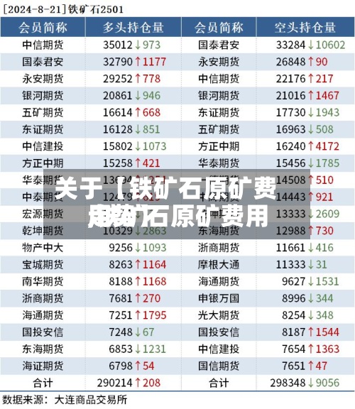 关于【铁矿石原矿费用,铁矿石原矿费用走势】-第2张图片