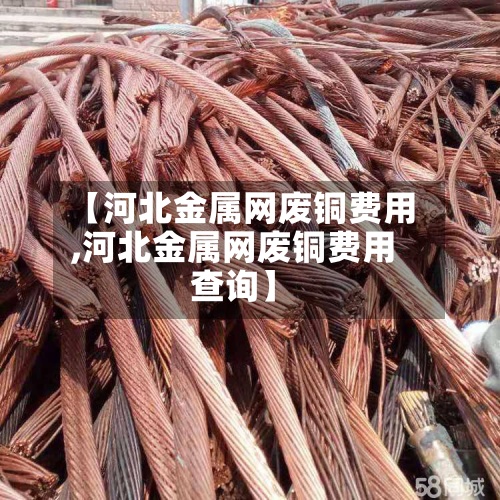 【河北金属网废铜费用,河北金属网废铜费用查询】-第2张图片