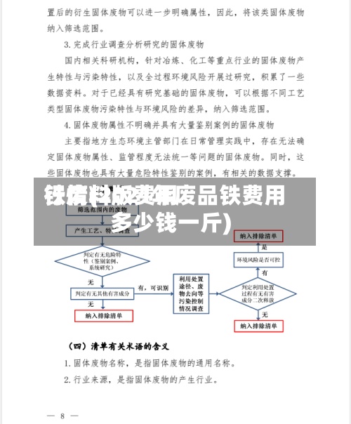 铁废料版费用行情(2021年废品铁费用多少钱一斤)-第2张图片