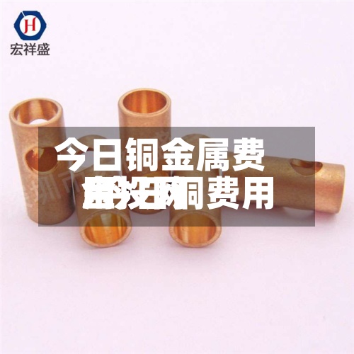 今日铜金属费用/今日铜费用金投网-第3张图片