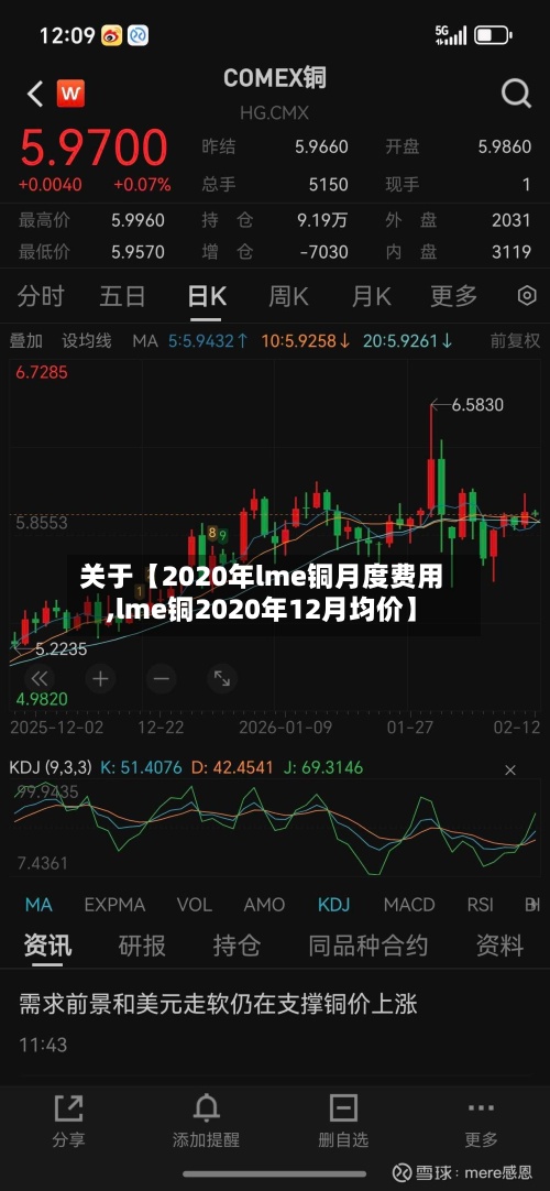 关于【2020年lme铜月度费用,lme铜2020年12月均价】-第2张图片