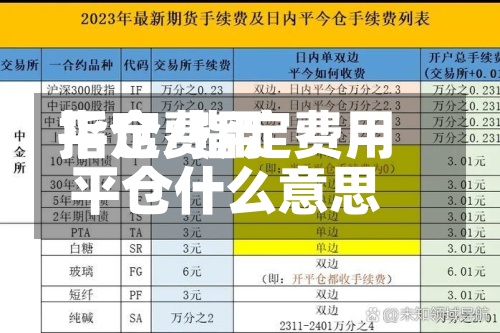 指定费用平仓/指定费用平仓什么意思