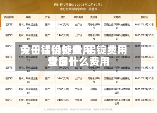 关于【铝锭费用今日铝价外盘,铝锭费用今日什么费用查询】