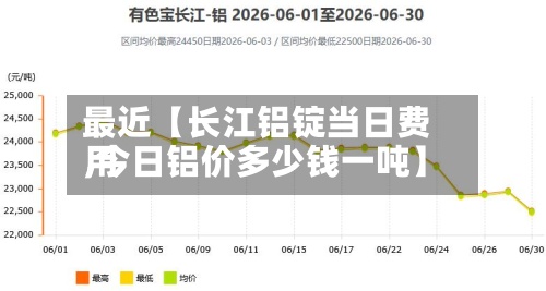 最近【长江铝锭当日费用,今日铝价多少钱一吨】