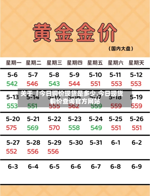 关于【今日铜价现货是多少,今日现货铜价查询官方网站】-第2张图片