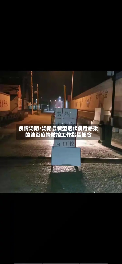 疫情汤阴/汤阴县新型冠状病毒感染的肺炎疫情防控工作指挥部令-第3张图片
