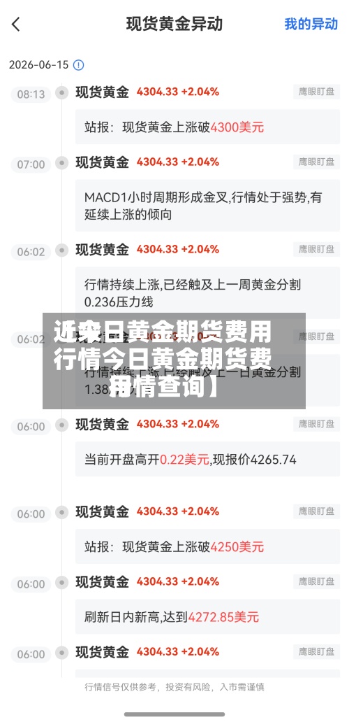 近来【今日黄金期货费用行情今日黄金期货费用行情查询】-第2张图片