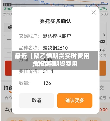 最近【聚乙烯期货实时费用,聚乙烯期货费用金投网】