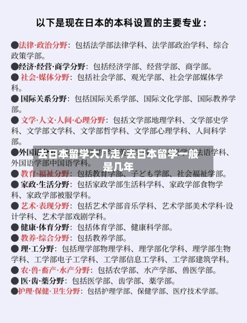 去日本留学大几走/去日本留学一般是几年
