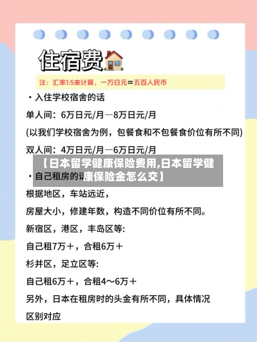 【日本留学健康保险费用,日本留学健康保险金怎么交】