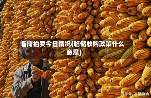 临储拍卖今日情况(临储收购政策什么意思)-第2张图片