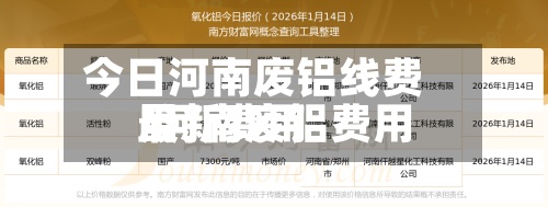 今日河南废铝线费用/河南废铝费用最新费用-第3张图片