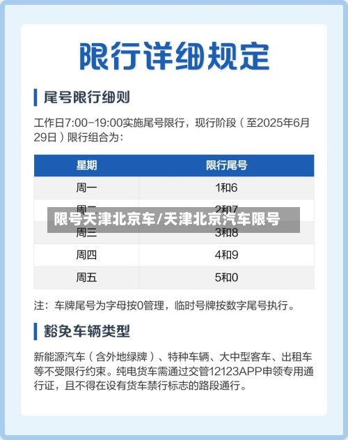 限号天津北京车/天津北京汽车限号-第2张图片