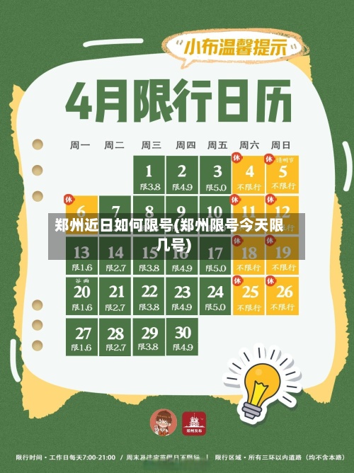 郑州近日如何限号(郑州限号今天限几号)-第3张图片