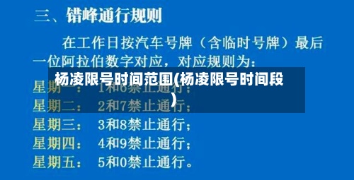 杨凌限号时间范围(杨凌限号时间段)-第3张图片