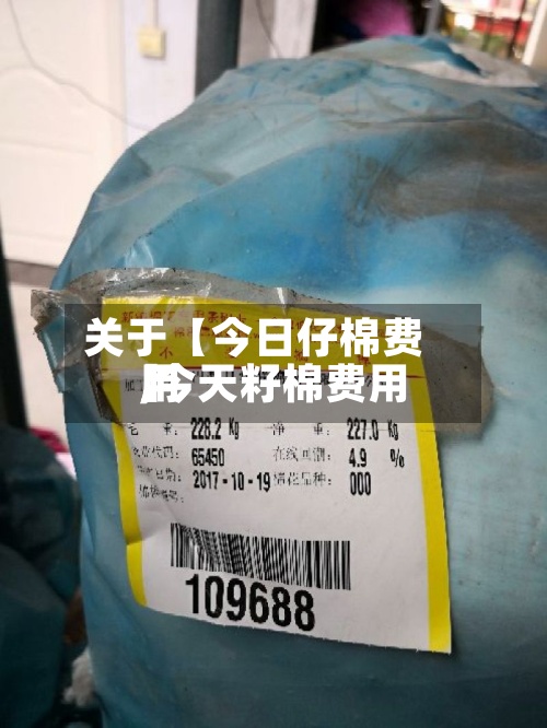 关于【今日仔棉费用,今天籽棉费用】-第3张图片