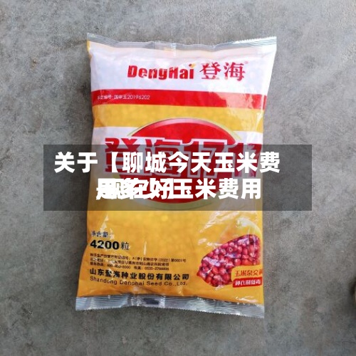 关于【聊城今天玉米费用,现在好玉米费用是多少】-第3张图片