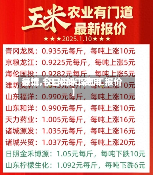 最近【玉米加工费用行情,今日玉米深加工报价】-第2张图片