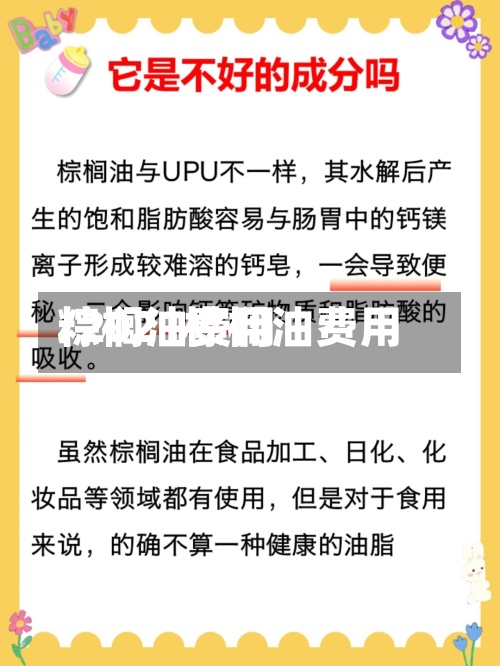 粽榈油费用/2021棕榈油费用-第3张图片