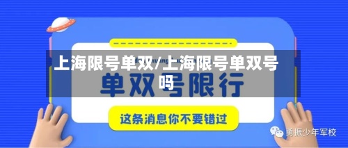 上海限号单双/上海限号单双号吗-第2张图片